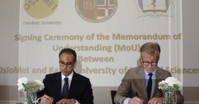 Signing of Memorandum of Understanding on Partnership Between Oslo Metropolitan University & Kabul University of Medical Sciences in the Areas of Prosthetics, Orthotics & Orthopedic Engineering